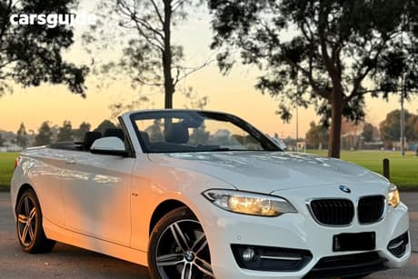 White 2016 BMW 2 Convertible