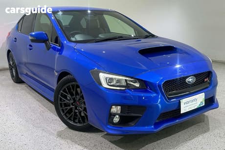 Blue 2017 Subaru WRX Sedan Sti