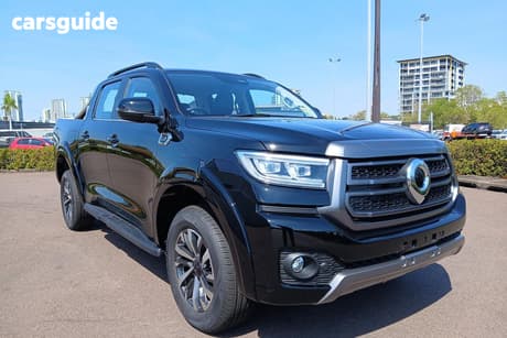 Black 2025 GWM Cannon Dual Cab Utility Lux (4X4)