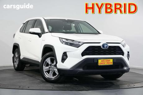 White 2021 Toyota RAV4 Wagon Gx (Awd) Hybrid