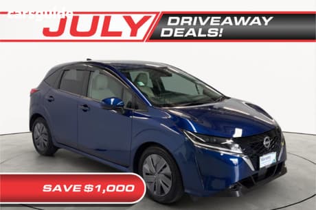 Blue 2022 Nissan Note Hatch E-POWER X