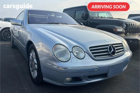 Silver 2001 Mercedes-Benz CL Coupe CL500
