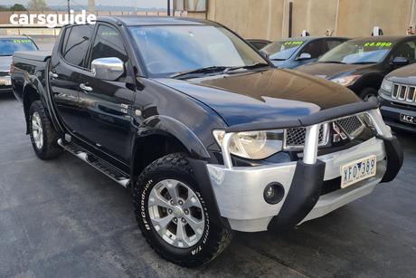 Black 2009 Mitsubishi Triton Double Cab Utility Glx-R (4X4)