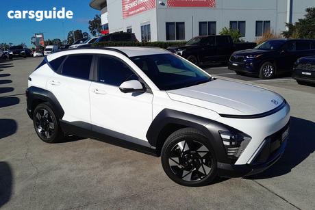 White 2023 Hyundai Kona Wagon Hybrid Premium