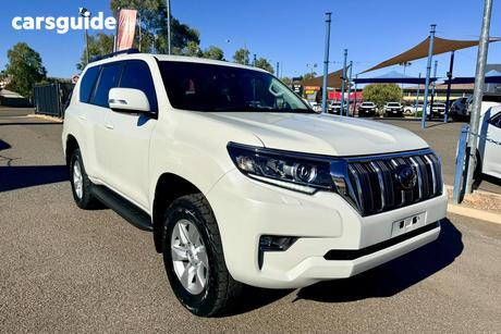 White 2021 Toyota Landcruiser Prado Wagon Gxl Flat Tailgate