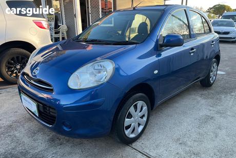 Blue 2013 Nissan Micra Hatchback St