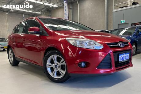Red 2014 Ford Focus Hatchback Trend