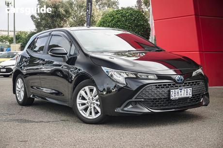 Black 2024 Toyota Corolla Hatchback Ascent Sport Hybrid