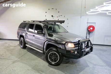 Grey 2015 Volkswagen Amarok Dual Cab Utility Tdi420 Core Edition (4X4)