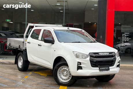White 2023 Isuzu D-MAX Crew Cab Chassis Sx (4X4)