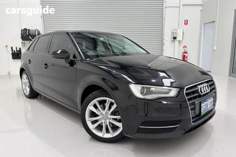 Black 2015 Audi A3 Hatchback Sportback 1.4 Tfsi Attraction
