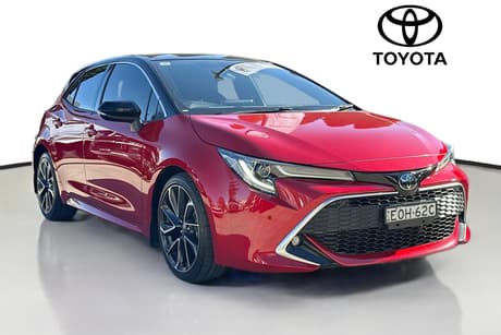Red 2021 Toyota Corolla Hatchback Zr