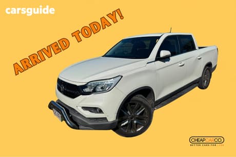 White 2019 Ssangyong Musso XLV Dual Cab Utility Ultimate Plus (Aw20)