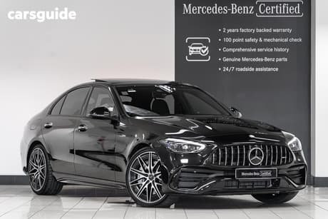 Black 2024 Mercedes-Benz C43 Sedan 4Matic Mhev