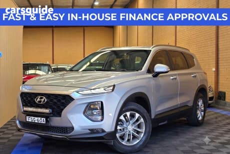Silver 2018 Hyundai Santa FE Wagon Active Crdi (4X4)