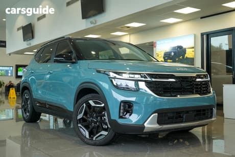 Blue 2025 Kia Seltos Wagon Gt-Line (Awd) (Two-Tone)