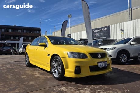 Yellow 2011 Holden Commodore Sedan Sv6