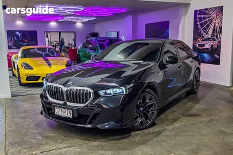 Black 2023 BMW 520I Sedan M Sport Mhev