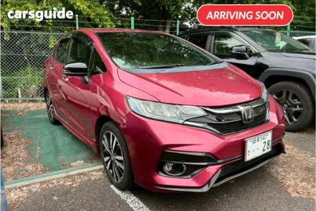 Red 2018 Honda Fit Hatch HYBRID S HONDA SENSING