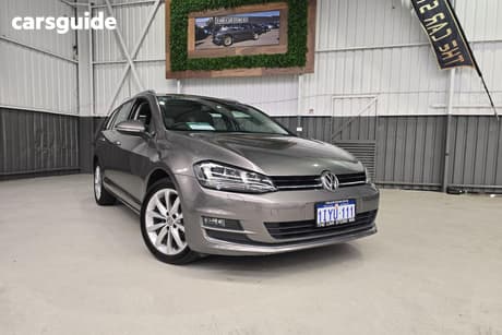 Grey 2016 Volkswagen Golf Wagon 110 Tdi Highline