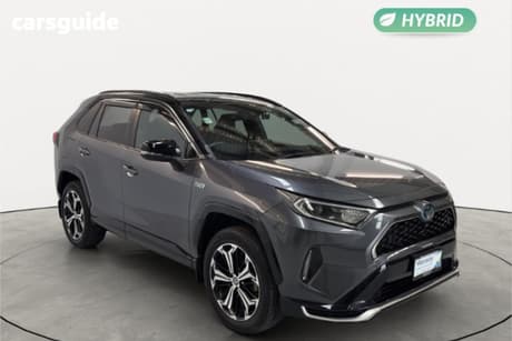 Grey 2021 Toyota RAV4 SUV PHV BLACK