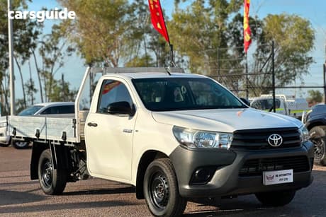 White 2017 Toyota Hilux Cab Chassis Workmate