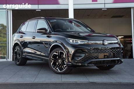 Black 2026 Volkswagen Tiguan Wagon 195Tsi R-Line