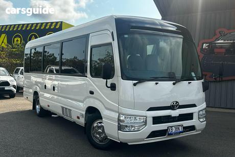 White 2023 Toyota Coaster Bus Standard