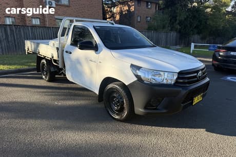 White 2020 Toyota Hilux Cab Chassis Workmate