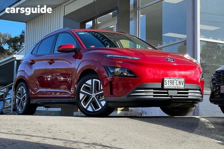 Red 2021 Hyundai Kona Wagon Elite Electric Std Range