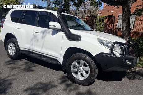 White 2014 Toyota Landcruiser Prado Wagon Gxl (4X4)