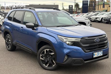 Blue 2026 Subaru Forester Wagon Hybrid Sport (Awd)