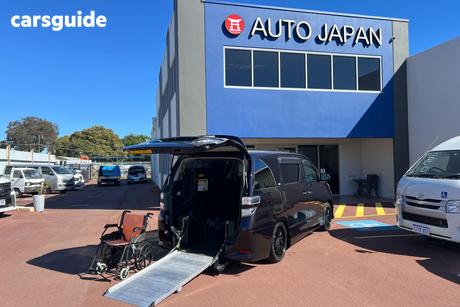 Red 2012 Toyota Vellfire SUV WHEELCHAIR RAMP - WELCAB, LUXURY WAGON, AUTOMATIC