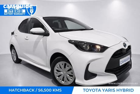 White 2023 Toyota Yaris Hatch HYBRID X 4WD