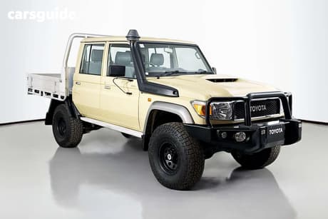 Beige 2019 Toyota Landcruiser Double Cab Chassis Gxl (4X4)