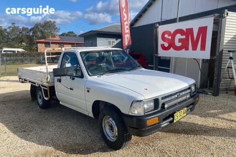 White 1994 Toyota Hilux Ute Tray RN85R