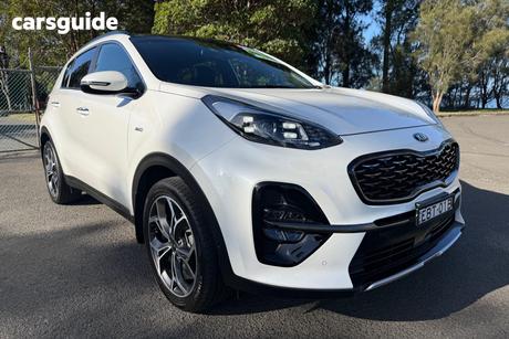 White 2019 Kia Sportage Wagon Gt-Line (Awd)