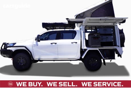 White 2020 Toyota Hilux Double Cab Chassis Sr (4X4)