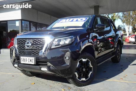 Black 2021 Nissan Navara Dual Cab Pick-up St-X (4X4) Leather/No Sunroof