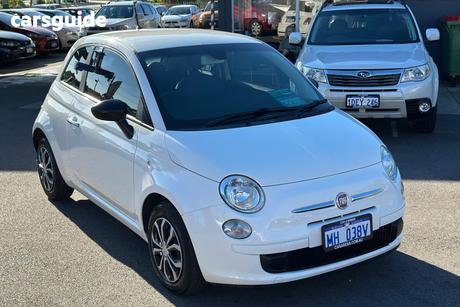 White 2013 Abarth 500 Hatch POP MY13