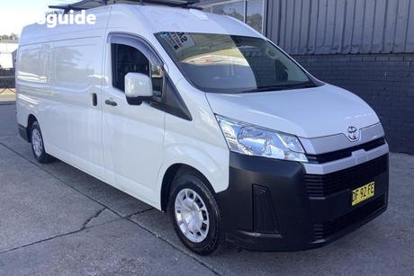 White 2022 Toyota HiAce Van Slwb Barn Door