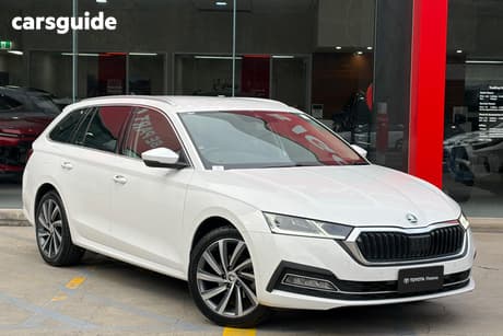 White 2022 Skoda Octavia Wagon Style