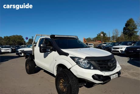 White 2019 Mazda BT-50 Freestyle Cab Chassis Xt (4X4) (5Yr)