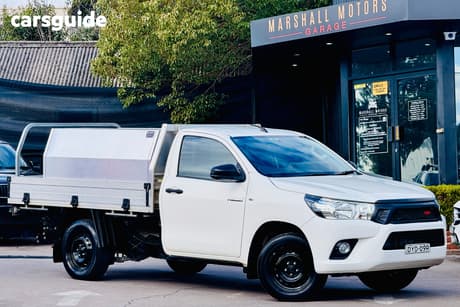White 2018 Toyota Hilux Cab Chassis Workmate