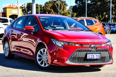 Red 2019 Toyota Corolla Sedan Sx