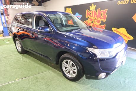 Blue 2012 Mitsubishi Outlander Wagon Ls (4X4)