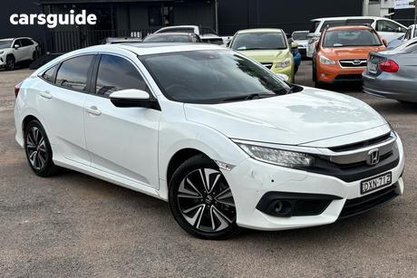 White 2017 Honda Civic Sedan VTI-LX
