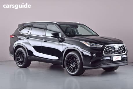 Black 2022 Toyota Kluger Wagon Grande Hybrid Awd