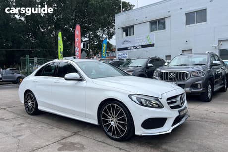 White 2014 Mercedes-Benz C200 Sedan
