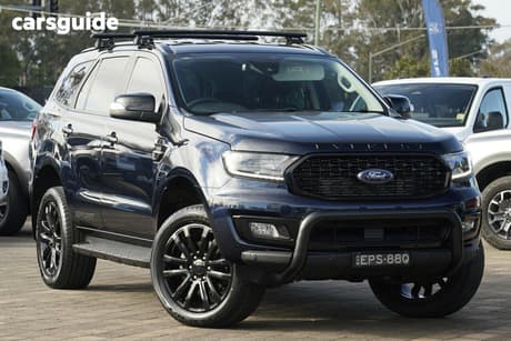 Blue 2021 Ford Everest Wagon Sport (4Wd)